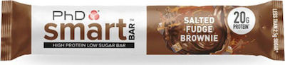 PhD Smart Bar with 20gr Protein & Flavor Salted Fudge Brownie 64gr