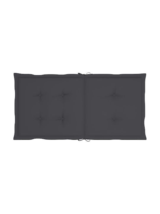 vidaXL Gartenstuhlkissen mit Rückenlehne Anthracite 6 pcs 6Stück 50x100cm.