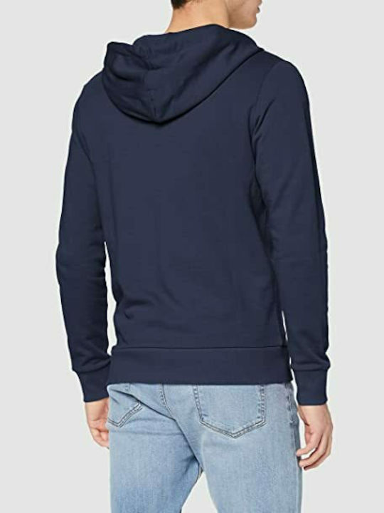 Jack & Jones Men's Sweatshirt Jacket with Hood and Pockets Navy Blazer