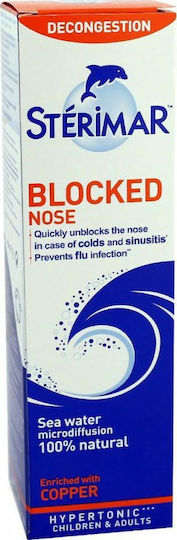Sterimar Blocked Nose από 3 Ετών Ρινικό Σπρέι με Θαλασσινό Νερό για Όλη την Οικογένεια 100ml