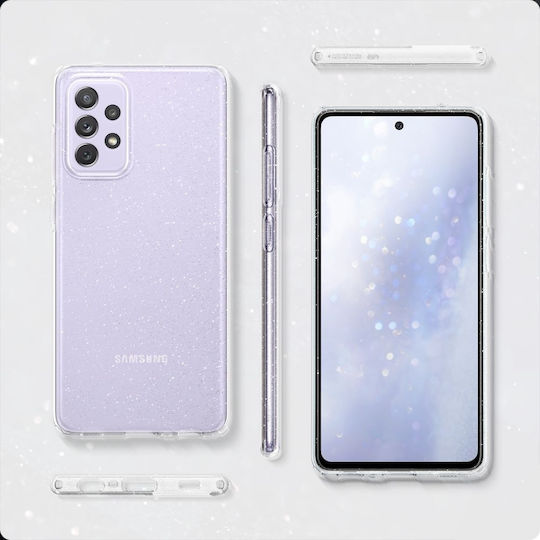 Spigen Liquid Crystal Glitter Back Cover Σιλικόνης Διάφανο (Galaxy A72)