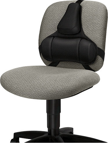 Fellowes Professional Series Ultimate Back Support Pillow Black 8041801