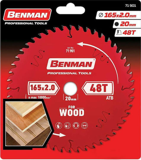 Benman Schneidscheibe Holz mit 60 Zähnen 235mm