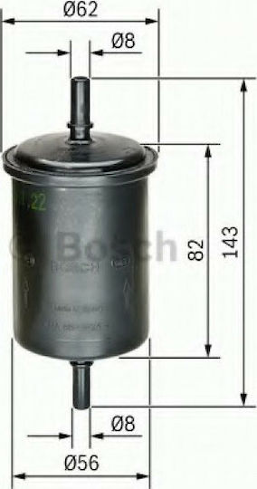 Bosch F2161 Φίλτρο Βενζίνης για Renault/Peugeot/Citroen