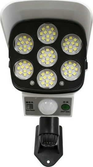 GloboStar Solar Dummy Surveillance Bullet Camera with LED Lighting White & Camera Shape