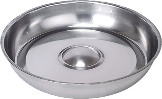 Commercial Serving Round Plate Stainless Cover 28x28cm SS201