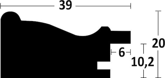 Nielsen Lemn 30x30cm cu Ramă Neagră 1buc