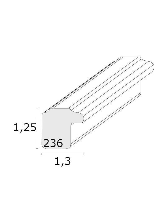 Deknudt S236K1 Wand Fotorahmen Hölzernes mit Weißem Rahmen