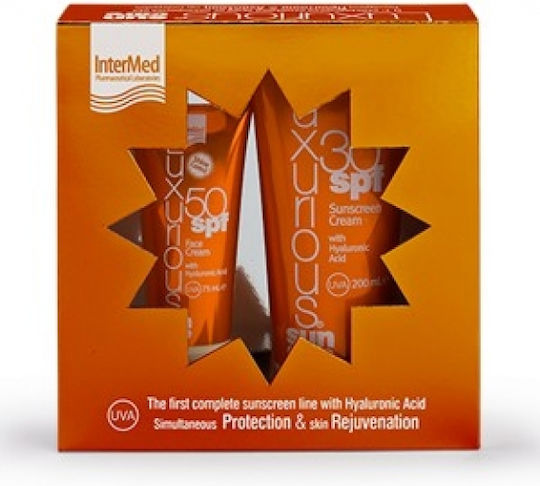 InterMed Luxurious Medium Protection Σετ με Αντηλιακό Προσώπου & Αντηλιακό Σώματος SPF50 2τμχ