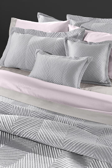 Guy Laroche Venere Tagesdecken Übergröße Silber 240x250cm 3Stücke Guy Laroche Venere Tagesdecken Übergröße Silber 240x250cm 3Stücke