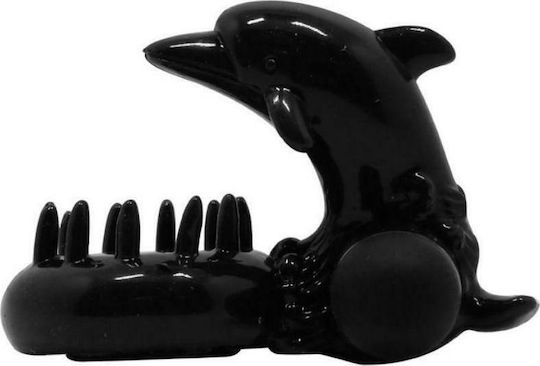 Baile Sweet Ring Clit Stimulating Dolphin Вибриращ Пръстен Петел Black