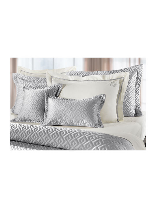 Guy Laroche Conte Κουβερλί Υπέρδιπλο Microsatin Silver 240x250cm