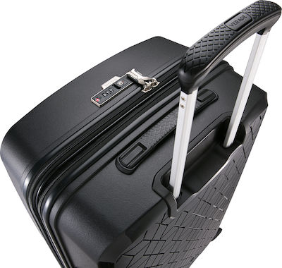Verage GM18106W Medium Travel Suitcase Hard Black with 4 Wheels Height 69cm.