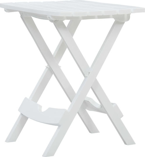 Table Foldable 45.5x38.5x50cm White Table Foldable 45.5x38.5x50cm White