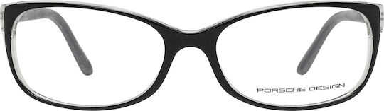 Porsche Design Women's Acetate Prescription Eyeglass Frame Black P8247 A