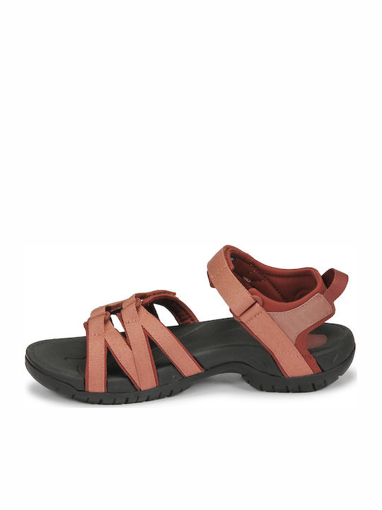 Tirra Leather Women's Flat Sandals Sporty Orange