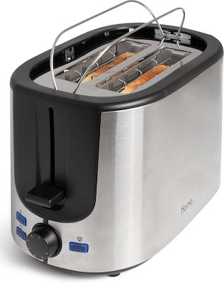 Homa Toaster 2 Slots 1000W Inox