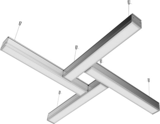 Elvhx Commercial Linear LED Ceiling Light 36W Natural White IP20 L120xD7xH7cm