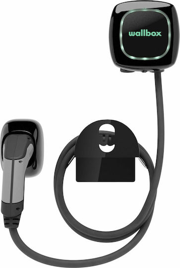 Wallbox Pulsar Plus Επιτοίχιος Μονοφασικός Σταθμός Φόρτισης 7.4kW με Ενσωματωμένο Καλώδιο Type 2 (PLP1-0-2-2-9-002-C)