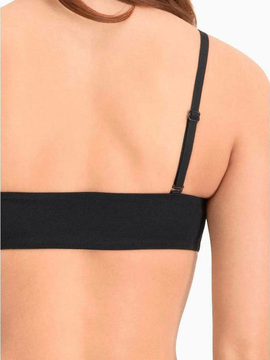 Strapless Bikini Top Μαύρο