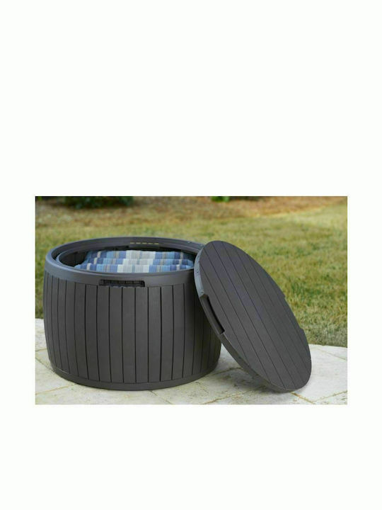 Keter Polypropylene Outdoor Storage Box Circa 140lt Wood 68x68x43.5cm