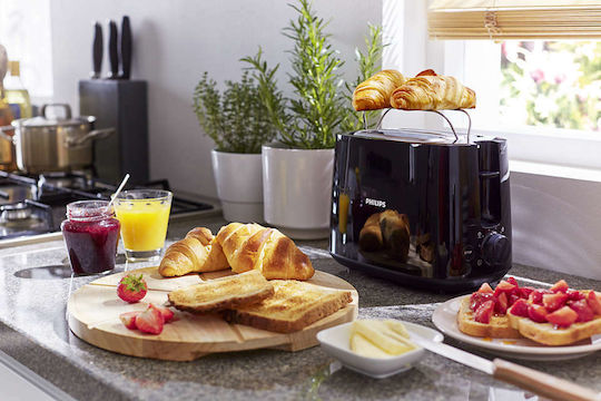 Philips Daily Collection Toaster 2 Slots 900W Black