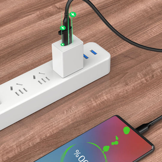 Cabletime C28 Μετατροπέας USB-A male σε USB-C female Γκρι 1τμχ