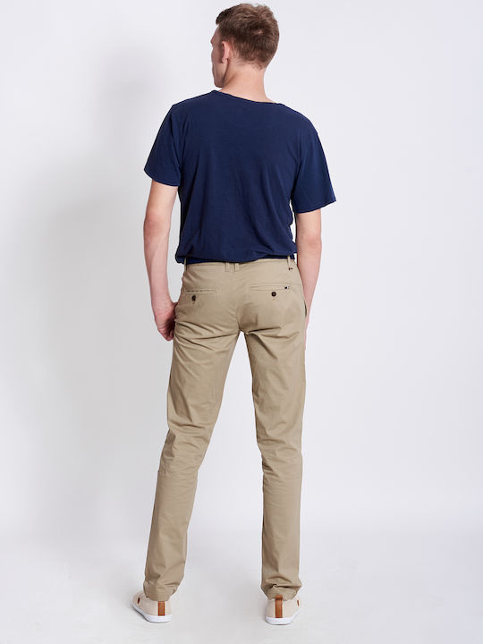 Victory Miami Herrenhose Chino Elastisch in Slim Passform Beige