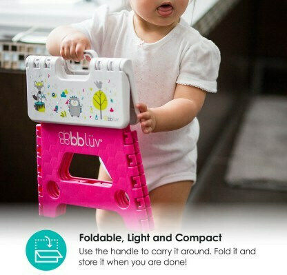 Bbluv Single Kids Step Stool Foldable Turquoise