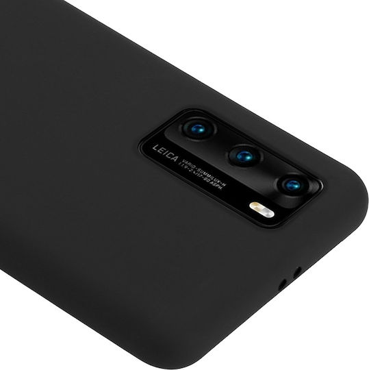 Crong Color Premium Back Cover Σιλικόνης Μαύρο (Huawei P40)