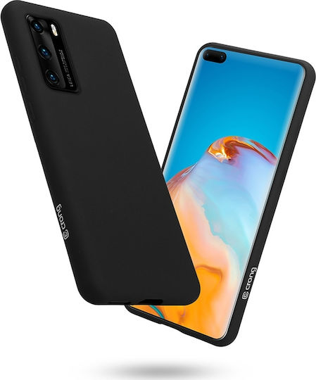 Crong Color Premium Back Cover Σιλικόνης Μαύρο (Huawei P40)