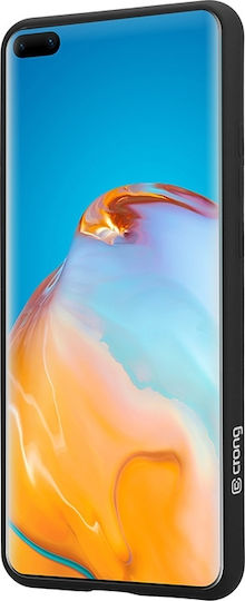 Crong Color Premium Back Cover Σιλικόνης Μαύρο (Huawei P40 Pro)