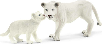 Schleich-S Miniature Toy Lion Mother With Cubs for 3-8 Years