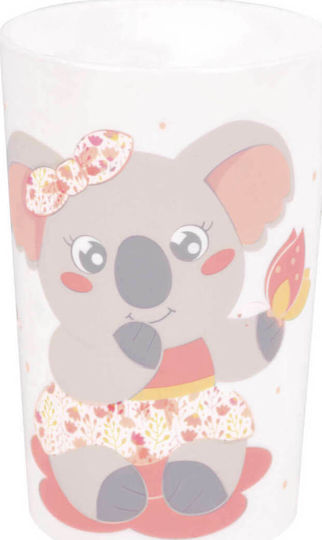 Ango Σετ Φαγητού Koala από Πλαστικό Ροζ 3τμχ για 6+ μηνών