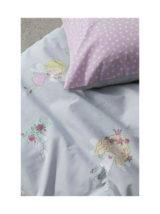 Nima Kids Quilt Single Fairy Tailor Gray 160x240cm
