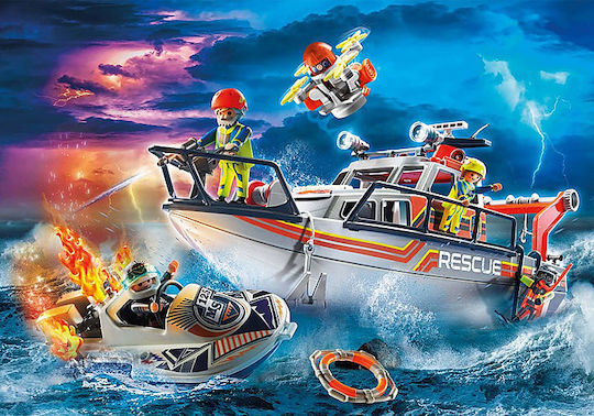 Playmobil City Action Fire Rescue with Personal Watercraft για 4-10 ετών