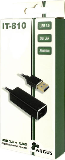 Inter-Tech Argus IT-810 Αντάπτορας Δικτύου USB με Ενσύρματη Σύνδεση Gigabit Ethernet