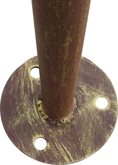 Gartenlaube aus Metall mit Decke in Brauner Farbe 400x300x250cm