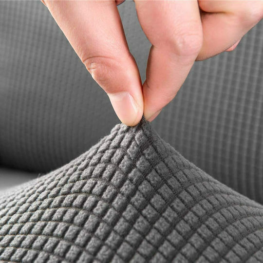 Ehome Elastic Cover For Three Seater Sofa Gray 170cm