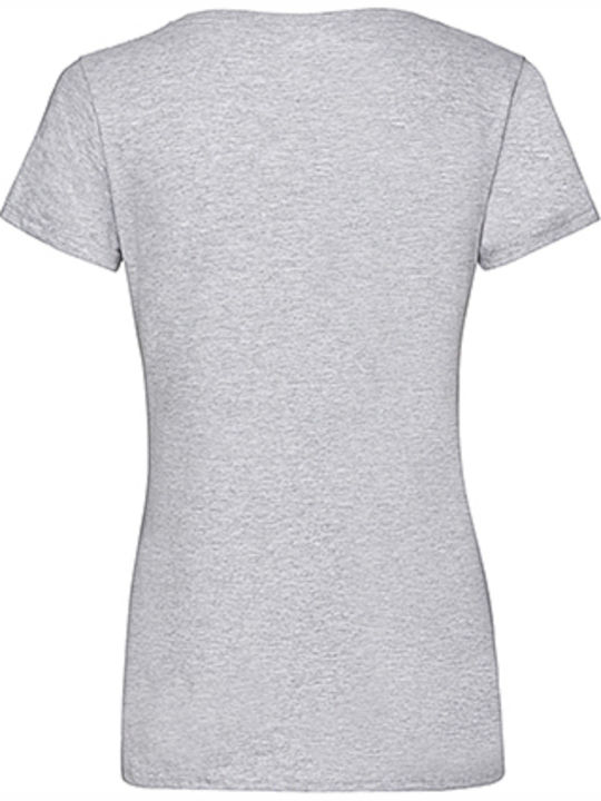 Fruit of the Loom Valueweight V Τ Femeiesc Gri Heather