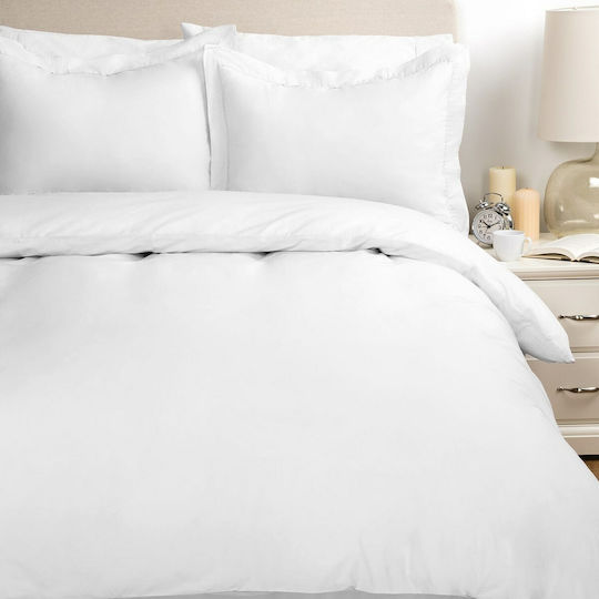 Palatex Hotel Duvet Cover with Zipper Polycotton 150TC 220x240cm