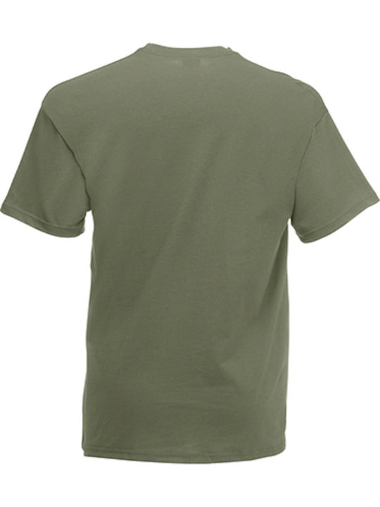 Fruit of the Loom Super Premium T Ανδρικό Διαφημιστικό T-shirt Κοντομάνικο Classic Olive