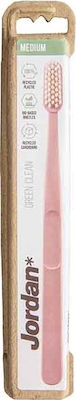 Jordan Green Clean Manual Toothbrush Medium Pink 1pcs