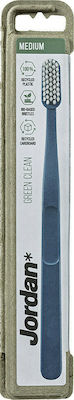 Jordan Green Clean Manual Toothbrush Medium Blue 1pcs