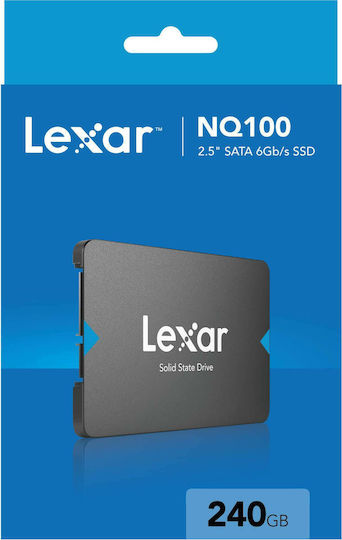Lexar NQ100 SSD 240GB τύπου 2.5'' με σύνδεση SATA III LNQ100X240G-RNNNG