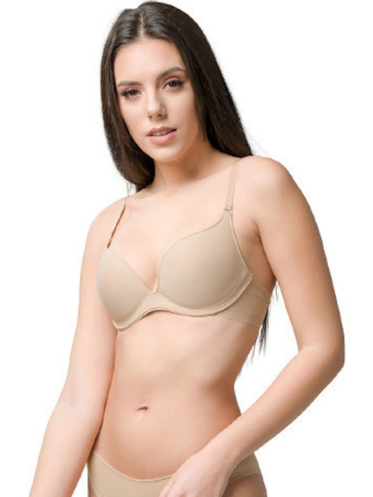 Miracle One Beige Σουτιέν Liegestütz mit Bügel