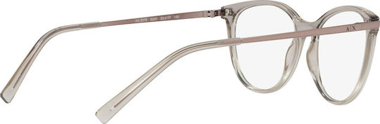 Armani Exchange Дамски Ацетатен Скелет Пеперуда Сив AX3078 8240