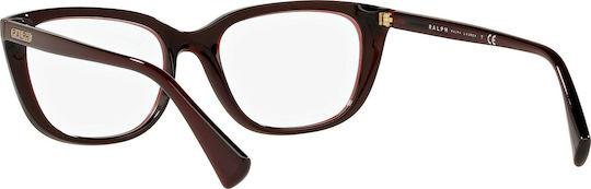 Ralph Lauren Women's Acetate Butterfly Prescription Eyeglass Frames Burgundy RA7125 5912