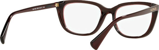 Ralph Lauren Women's Acetate Butterfly Prescription Eyeglass Frames Burgundy RA7125 5912