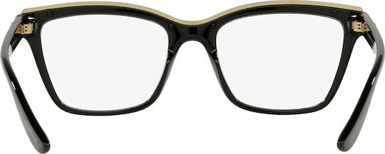 Dolce & Gabbana Γυναικείος Κοκκάλινος Σκελετός Γυαλιών Πεταλούδα σε Μαύρο Χρώμα DG5064 501